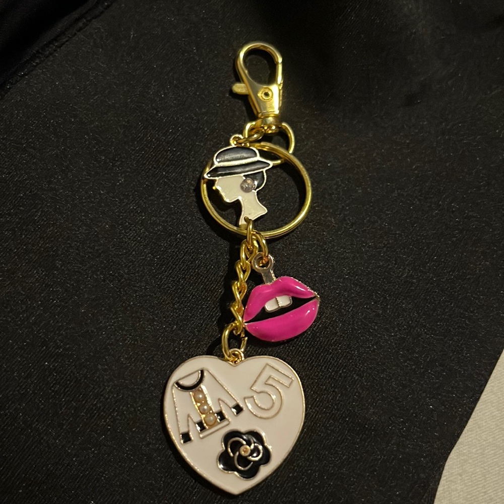 Glam purse charm key chain Fashion handmade